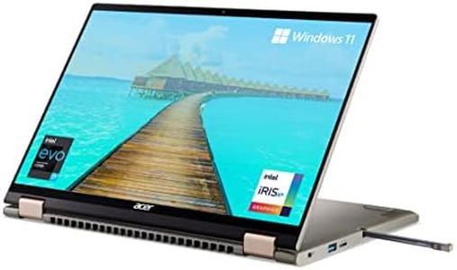 Acer Spin 5 (2 in 1) Professional Laptop with Active Stylus Pen (12th Gen Intel Core i7/16GB RAM/1 TB SSD/Windows 11 Home/MS Office/Fingerprint Reader) SP514-51N with 35.6 cm (14 inches), 1.3 KG