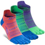 AONIJIE Toe Socks for Men and Women High Performance Athletic Five Finger Socks Soft,Comfortable and Breathable, Ankle-Medium