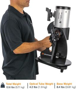 Celestron StarSense 114mm Dobsonian Telescope – Easy Setup, High Power