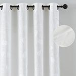 Textured White Curtains