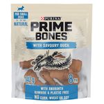 PRIME Bones Dog Treats, Mini Knotted Dog Chews with Savoury Duck - 142 g Pouch (1 Pack)