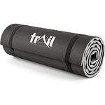 Trail Camping Mat With Comfort Contours 15mm Thick Foam Insulated Roll Pad (Grey)