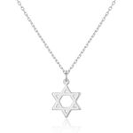 Philip Jones Silver Plated Star of David Necklace