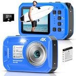 4K Underwater Camera, 64MP 16FT Wat