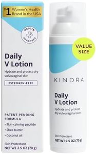 Kindra Daily V XL Vaginal Moisturizer Lotion - OBGYN Recommended for Dryness & Itch, with Hyaluronic Acid, Prevents Infection & Odor- Estrogen-Free Cream, pH-Balanced Feminine Care - 120 Applications