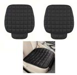 HSR Comfortable Ultra-Soft Memory Foam Car Seat Cover with Non-Slip Grip and Storage Pouch – Universal Fit, Car Seat Cover (Black Front 2PCs)