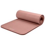 Retrospec Solana Yoga Mat 1" And 1/2" Thick With Nylon Strap for Men And Women - Non Slip Exercise Mat For Home Yoga, Pilates, Stretching, Floor And Fitness Workouts