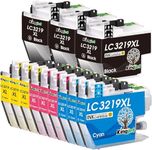 KINGJET LC3219XL Ink Cartridges, for Brother LC3217 Ink Cartridges LC3219XL Multipack, for MFC-J5730DW MFC-J6930DW MFC-J5330DW MFC-J5335DW MFC-J5930DW MFC-J6530DW MFC-J6935DW, 12 Pack