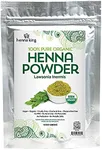 Natural Pure Brown Henna 100% All Natural Indigo Powder for Temporary Tattoos, Hair Dye & Beard Dye (Henna) Organic, Herbal & Vegan Chemical & Cruelty Free 1000 grams