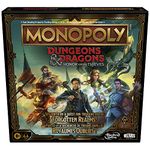 Monopoly Dungeons & Dragons: Honor Among Thieves Game, Inspired by The D&D Movie, Monopoly D&D Board Game for 2-5 Players, Ages 8 and Up (English & French)