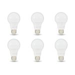 Amazon Basics 60W Equivalent, Daylight, Dimmable, 10,000 Hour Lifetime, A19 LED Light Bulb | 6-Pack