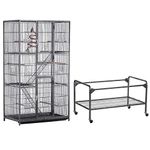 Yaheetech 175cm Rat Cage Extra Large Ferret Cage Chinchilla Cage Small Animal Cage Guinea Pig Cage for Degu or Other Pets Sugar Glider Cage Large Bird Cage on Wheel with 3 Tiers and Ladders