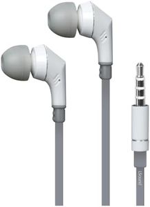 iSound EM-110 Wired Earbuds, White/Gray