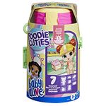 Baby Alive Foodie Cuties, Bottle, Sun Series 1, Surprise Toys for 3 Year Old Girls, Baby Doll Set, 3-Inch Doll, Kids 3 and Up, 7 Surprises