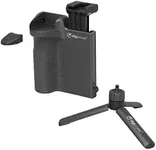 DigiPower Pocket Grip Stabilizer with Wireless Shutter Remote & Table-Top Mini Tripod for Mobile Phone, Works with iPhones & Android Smartphones for Filming YouTube, TikTok, & Instagram Videos,