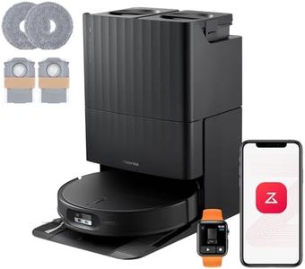 roborock Qrevo Edge 2 Set Saugroboter mit Wischfunktion&Hebarem Wischmopp, 25.000 Pa, Anti-Tangle, ultraflach 7,98 cm, 80 °C Heißwasser-Moppwäsche, FlexiArm-Technologie, AI-Hinderniserkennung(Schwarz)
