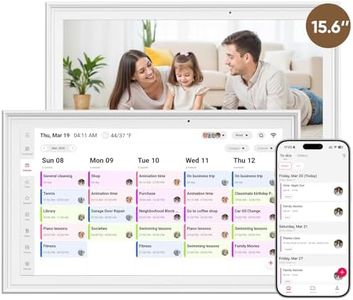 aiprotablet 15.6-inch Digital Calendar Chore Chart, Electronic Wall Planner Smart Calendar Touchscreen for Family Schedules, Meal Planner, Task Rewards, Picture Frame, Wall & Desk Mountable, Great for Organizing Your 2026 Calendar