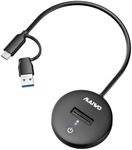 MAIWO M.2 NVMe SSD Docking Station, USB-C to USB-A PCIe SSD Dock Reader, USB3.2 GEN2x1 10Gbps Speed with UASP Trim, 4TB Capacity, Tool Free, Plug and Play (USB-C & USB-A NVMe Dock)