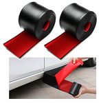 muekzru 2pcs 8.2ft*3.15in Side Skirts for Cars Universal,Universal Rubber Anti-Scratch Side Skirts Edge Guards.Protector for Sedans, Truck, SUV Before and After Bumper Multifunction Protector(Black)