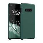 kwmobile Case Compatible with Samsung Galaxy S10e Case - TPU Silicone Phone Cover with Soft Finish - Forest Green