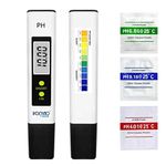 Konvio Neer pH Test Meter ± 0.1pH High Accuracy with 0.00-14.00ph Measure Range for Drinking Water, Hydroponics, Aquariums, Swimming Pools. (Digital pH Meter)