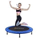 LET'S PLAY LP-842 Imported Trampoline Jumping Trainer for Adults and Kids, 48" in Rebounder Trampoline with Metal Springs and Padding for Indoor and Outdoor