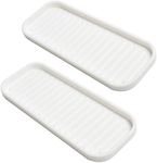 2 Packs Silicone Sponge Holder, Kitchen Soap Tray, Kitchen Sink Organizer Tray Dish Caddy Soap Dispenser, Scrubber Spoon Holder for Sponge, Soap Dispenser, Scrubber