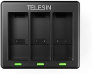 TELESIN Triple Battery Charger Enduro Batteries Charger with Type-C USB Cable for GoPro HERO13 and GoPro 13 Black Enduro Battery Charger