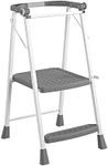 COSCO 2-Step Kitchen Stepper™ Adult Folding Step Stool, Kids Folding Stepper, Grey