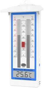 Brannan Max Min Thermometer - Measure Maximum and Minimum Temperatures Indoor Outdoor Garden Greenhouse Wall