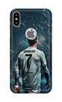 Generic PRINTFIDAA Famous Football Player Ronaldo Printed Designer Hard Case for Apple iPhone X Logo/iPhone 10 / iPhone Ten/iPhone Xs Logo Back Cover -(1Z) SLC1005