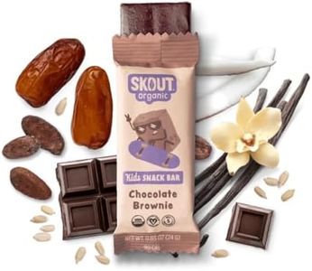 Skout Organic Chocolate Brownie Kids Snack Bars (18 Pack) | Organic Kids Snack Bars | School Snacks & Lunch Snacks | No Refined Sugar | Vegan & Paleo | Gluten, Dairy, Grain, Peanut Free