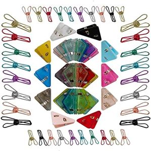 100PCS,Triangle Corner Paper Clip,Prevent Books Curling,Paper Binder Clips,Stainless Paper Clips,Mini Binder Clips,Snack Bag Chip Clips,30PCS Corner Clips& 30PCS Metal Clips & 40PCS Mini Metal Clips