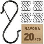 20 Pcs S Hooks Hanging Safety Buckl