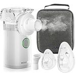 Portable Nebuliser Machine for Adults and Kids,Handheld Steam Inhaler for Home Use Only, Cool Mist Atomizer with Storage Bag, Ultra-Quiet and Efficient Atomization