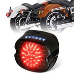 MOVOTOR Led Tail Light Brake Turn Signal Lights for Harley Sportster FLST Electra Glides Road Glides 2002-2010 Dyna License Plate Light