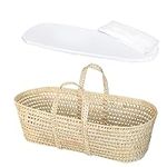 Baby Wicker Moses Basket, Natural L