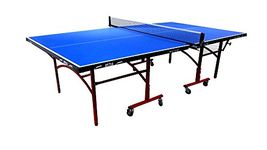 Stag Elite Outdoor Table Tennis Table Top Thickness 12 mm with Net Set, Table Cover, 2 Racquets and 6 Balls Features Quick Assembly and Play Back Mode