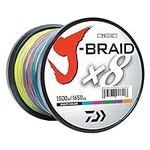 Daiwa J-BRAIDX8, Bulk, Multi-Color,