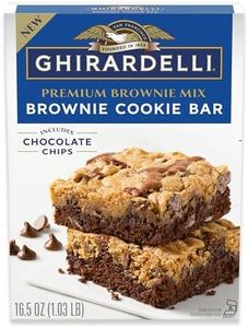 Ghirardelli Brownie Cookie Bar Mix, Premium Brownie Mix, Includes Chocolate Chips,16.5oz Box (Pack of 12)