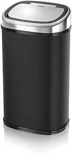 Tower T80900 Kitchen Bin with Sensor Lid, Touchless for Hygienic Waste Disposal, Infrared Technology, 58 Litre, Black
