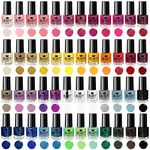 Envie de Color Nail Polish Set - Complete Collection of 48 Bright, Pearl, Pastel, and Classic Colours in a Designer Box (Set A+B - 48 Colours)