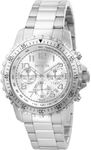 Invicta Men's Specialty Quartz Watch with Stainless Steel Band, Silver, 45mm, Chronograph