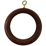 Premium Wooden Curtain Rings, Hooks, Clips for 0.5 to 2 Inch Curtain Rod