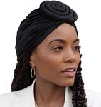 Olivia Sylx African Turban - Top Knot Turban & Pretied Head Wraps for Women - Stylish Head Turbans for Women Fashion