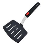 NILKANTH® Designer Series Wide Slotted Turner Spatula - Features 600F Heat-Resistant No-Melt Rubber Spatula Handle and Blade - Silicone Kitchen Spatula for Cooking or Baking - Dishwasher Safe Wide