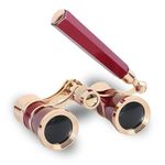 AiScrofa Opera Glasses Binoculars 3X25,Mini Binocular Compact Lightweight,with Chain for Adults Kids Women in Musical Concert