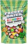 Fusion Select 120g Rainbow Bean Candy - Assorted Freeze Dried Candy Pack with Sour Flavors - Dehydrated, Crunchy, Colorful Treats & Snacks for Kids & Adults - Packed in a Resealable Pouch