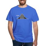 CafePress - IQ Bell Curve You are Here - 100% Cotton T-Shirt Royal