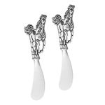 Zinc Horse, Cheese Spreaders, Set of 2